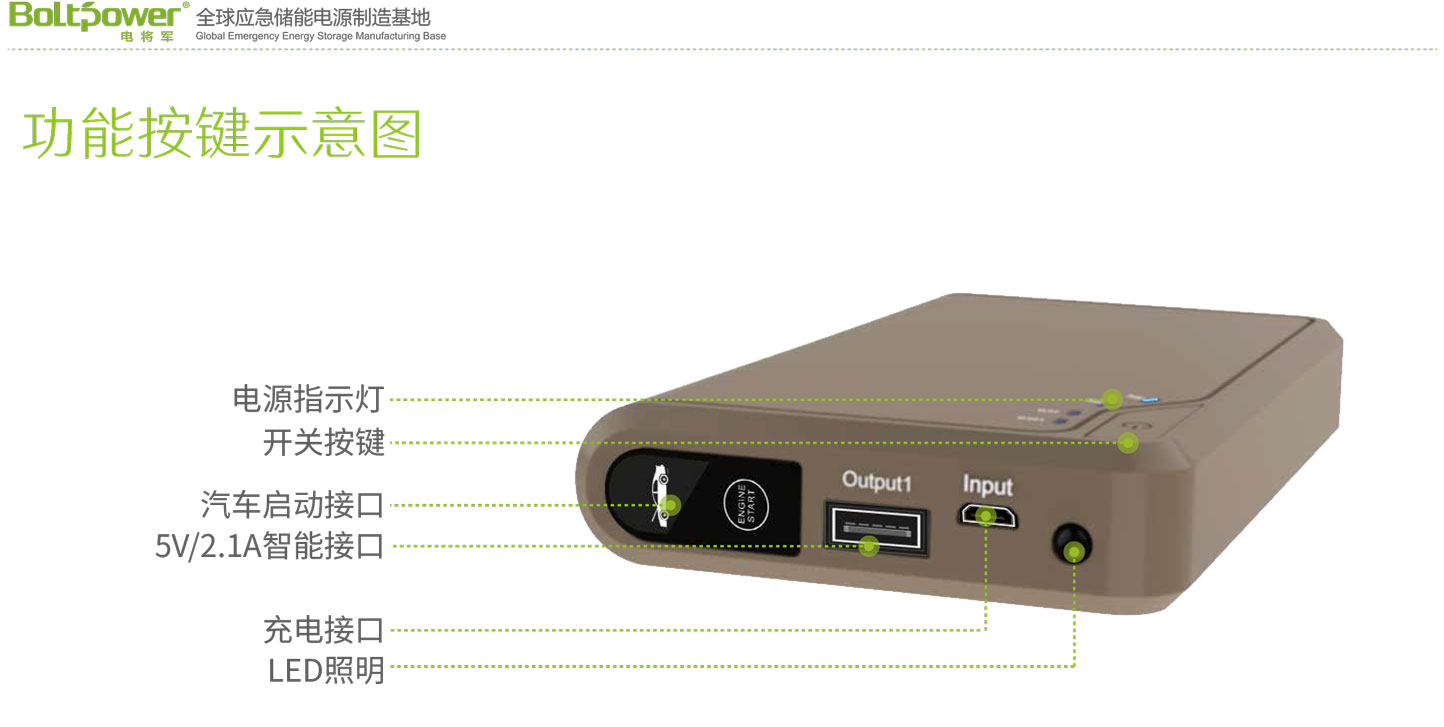 Boltpower電將軍K11F汽車應急啟動電源