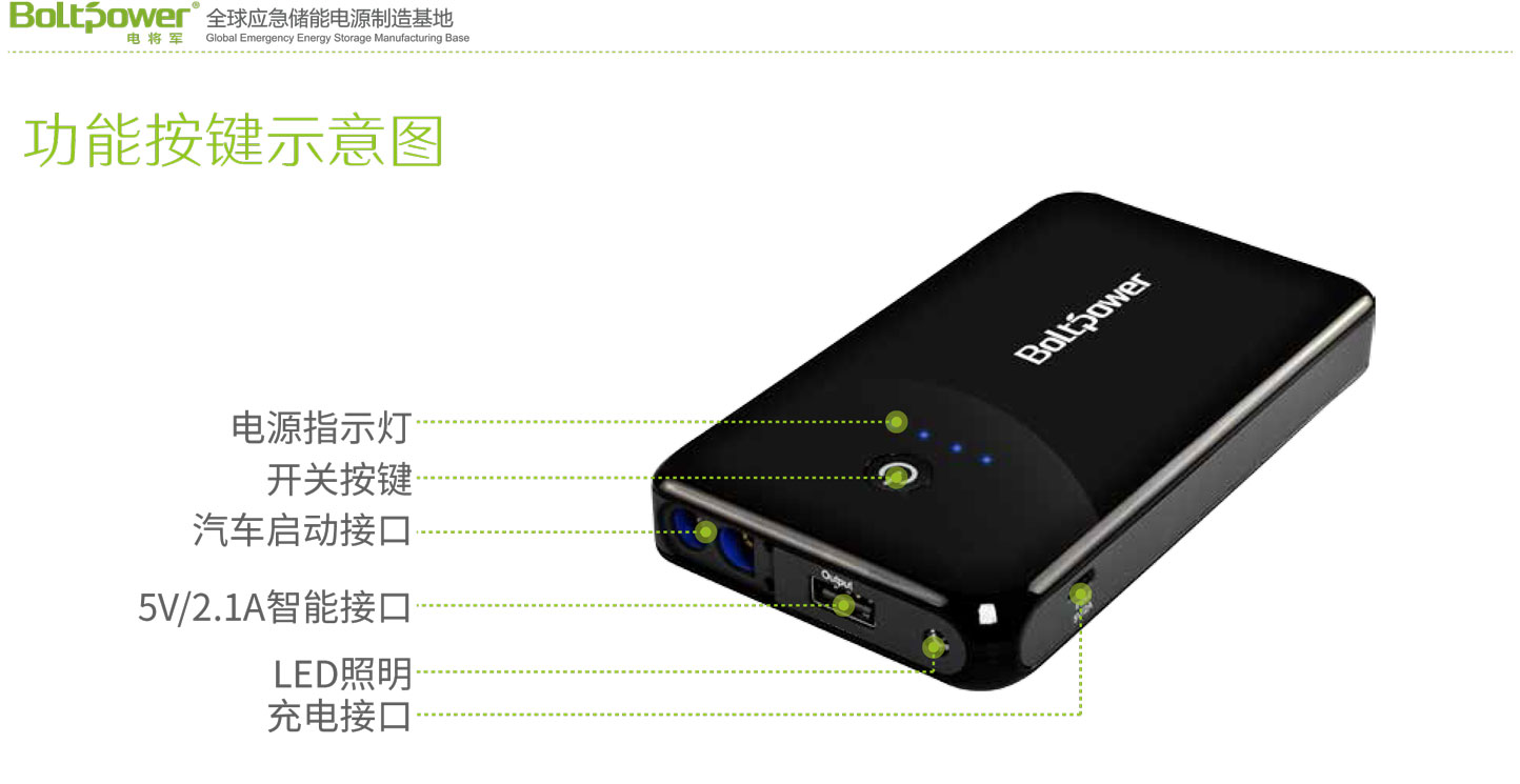 Boltpower電將軍K12F汽車應急啟動電源