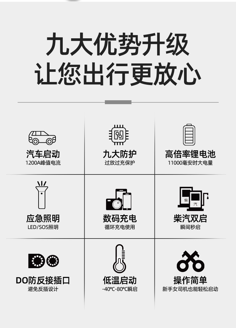 Boltpower電將軍G49汽車應(yīng)急啟動電源03